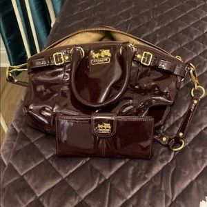 Authentic coach purse and wallet